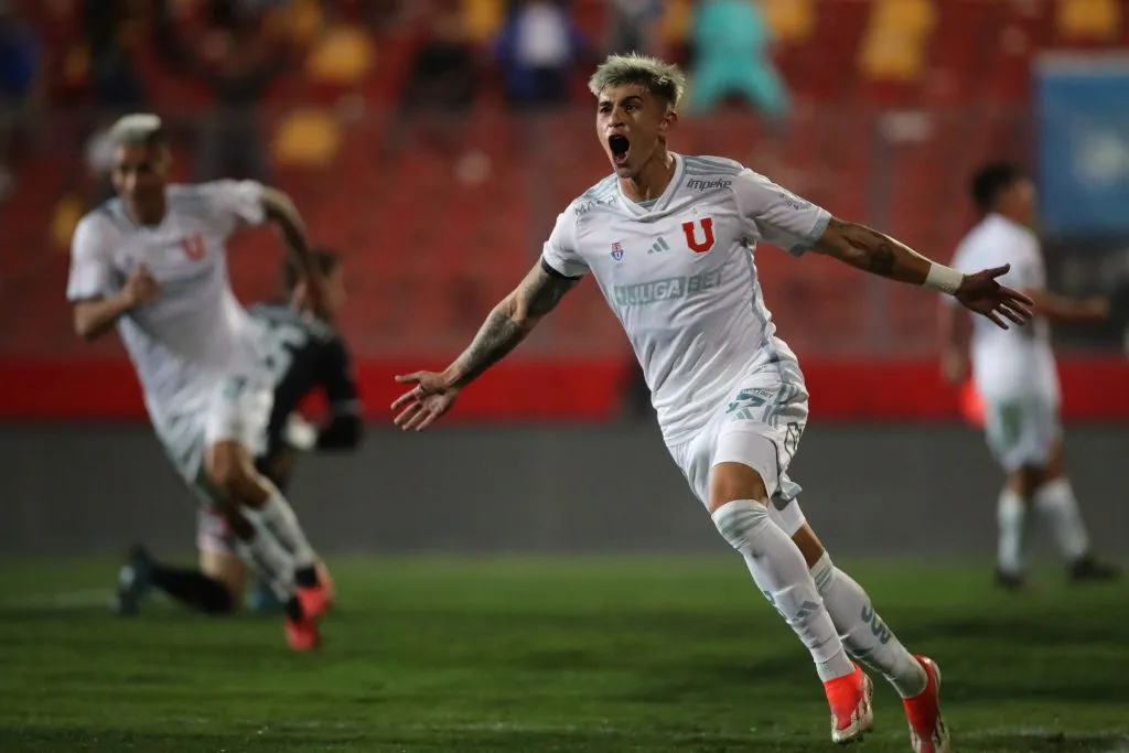Maxi Guerrero anotó para la U. Foto: Jonnathan Oyarzun/Photosport