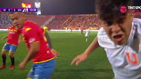 Marcelo Morales chocó con una cámara.