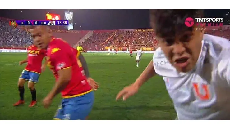 Marcelo Morales chocó con una cámara.