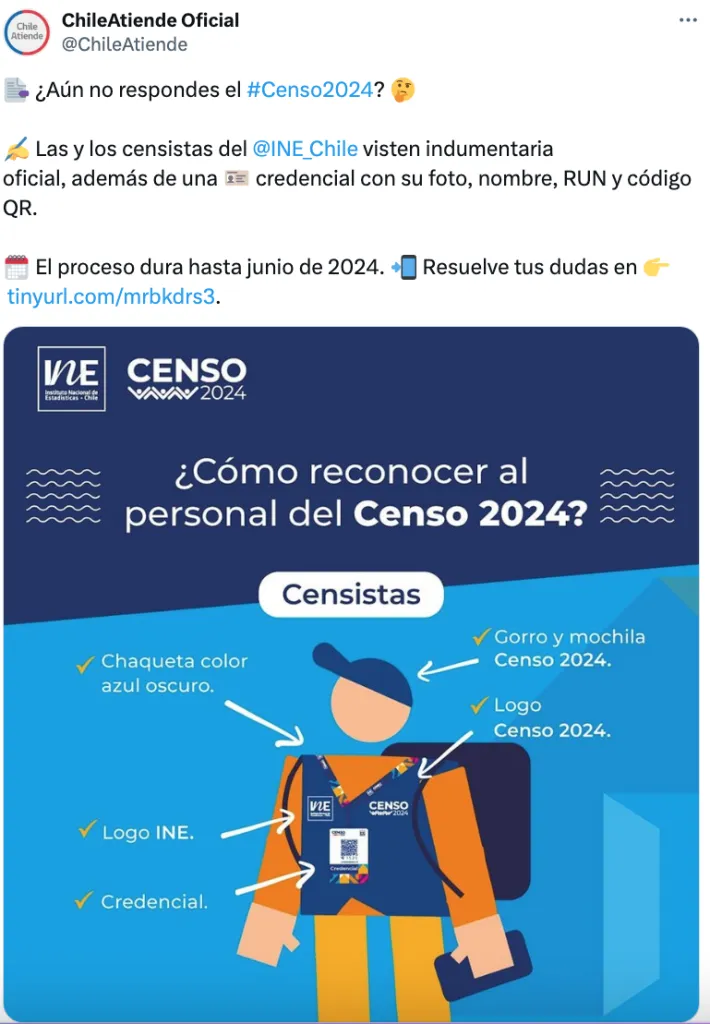 Vestimenta Censo 2024