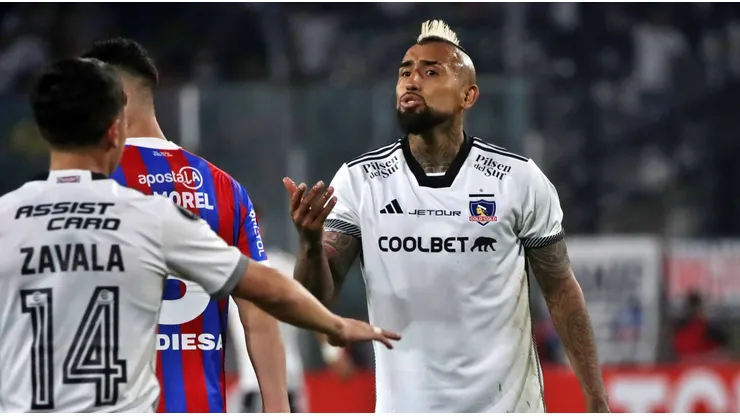 Vidal no tuvo el mejor de los partidos ante Cerro Porteño.