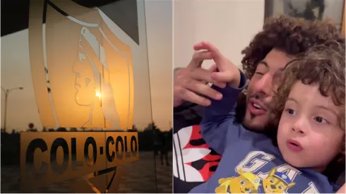 El pequeño Falcón ya se sabe el himno de Colo Colo.