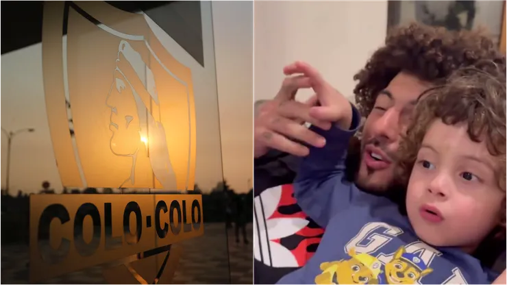 El pequeño Falcón ya se sabe el himno de Colo Colo.