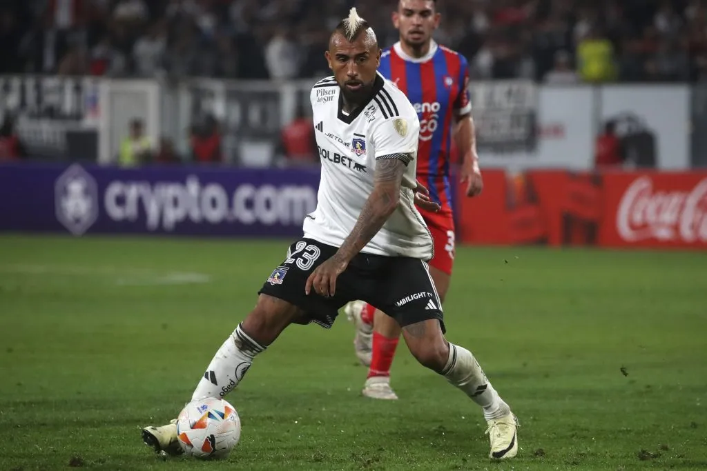 Arturo Vidal apenas supera el 50% de minutos en cancha totales en Colo Colo. | Foto: Photosport.
