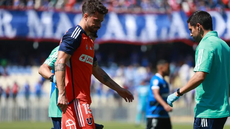 Juan Pablo Gómez se lesionó en un amistoso contra Huachipato, en el mes de febrero.