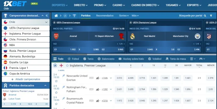 Cómo apostar en 1xBet