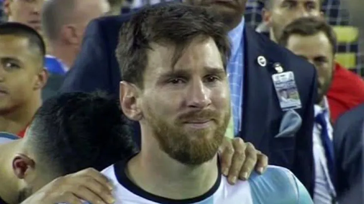 Messi no paraba de llorar...