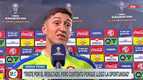 Jorge Peña debutó en el arco calerano.