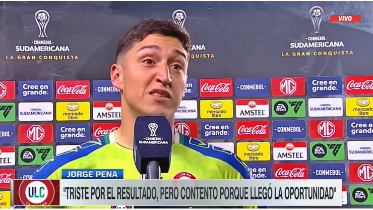 Jorge Peña debutó en el arco calerano.
