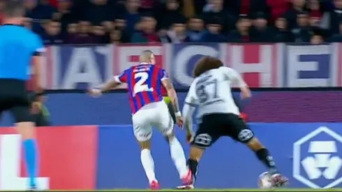 El momento de la patada de Benítez a Falcón.