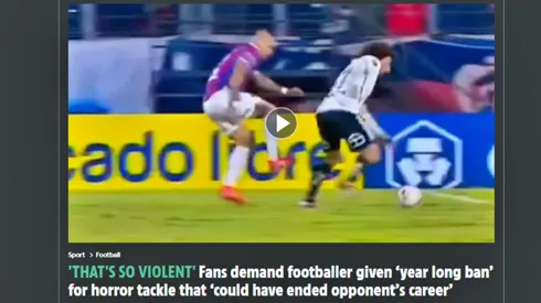 El planchazo que recibió Falcón dio la vuelta al mundo.