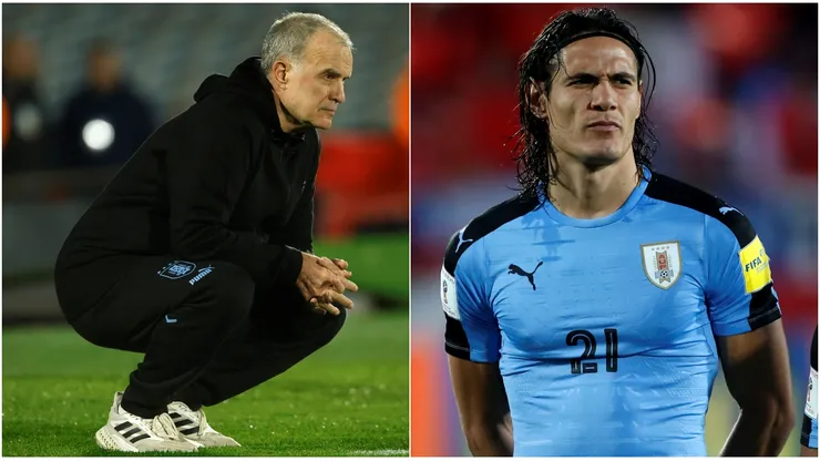 Marcelo Bielsa carga con otra renuncia en Uruguay, tras el retiro de Edinson Cavani.
