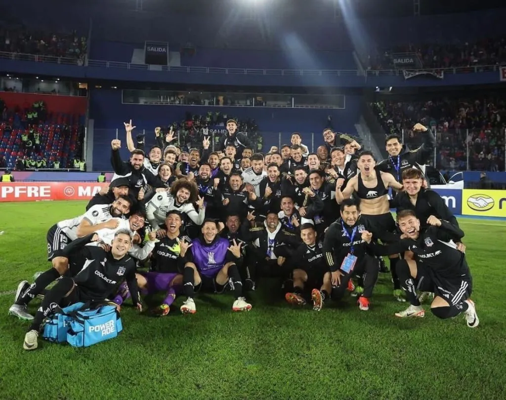 La celebración de Colo Colo en Paraguay. Foto: Colo Colo.