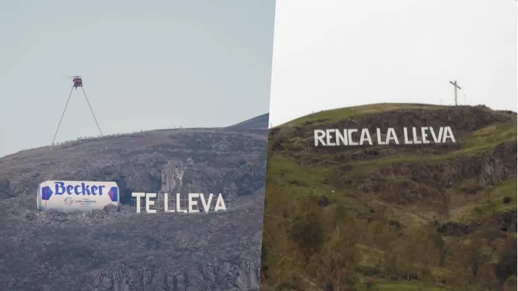 Viralizaron un video con un nuevo letrero en el cerro de Renca.