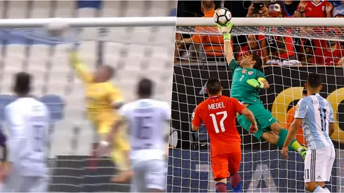 Campos hizo recordar a Bravo con su gran atajada.