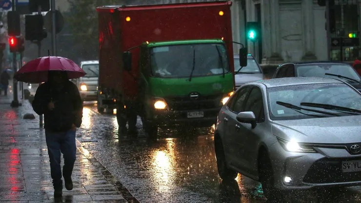 Lluvia en Santiago