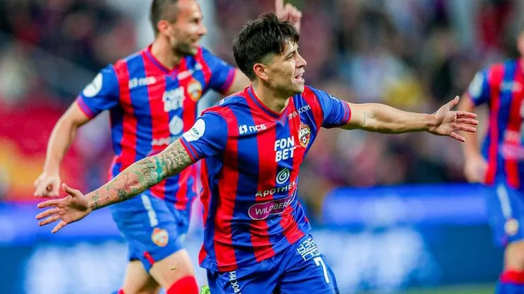 Víctor Dávila puso fin a la campaña con un gol por el CSKA Moscú.