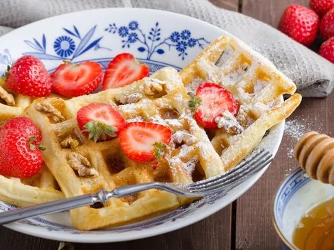 Receta de waffles fácil y rápida