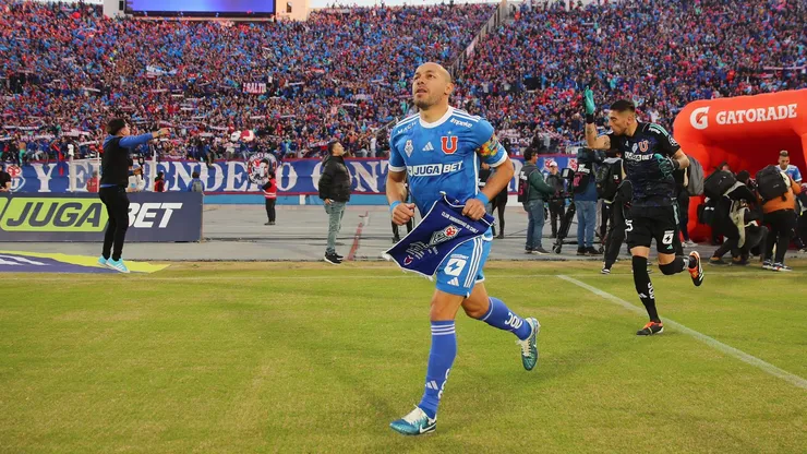 Marcelo Díaz en el Estadio Nacional.