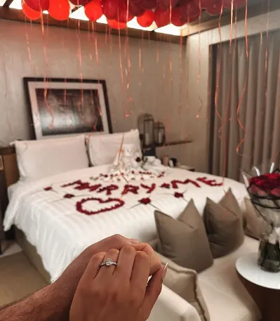 Con esta imagen Ben Brereton Díaz confirmó que se casará con Kimberley Abbott. Foto: Instagram.