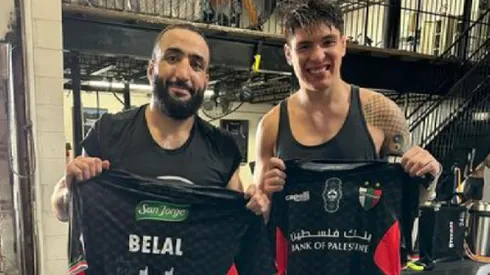 Ignacio Bahamondes y Palestino le alegraron el día a Belal Muhammad.