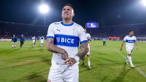 Nicolás Castillo y un polémico gesto.