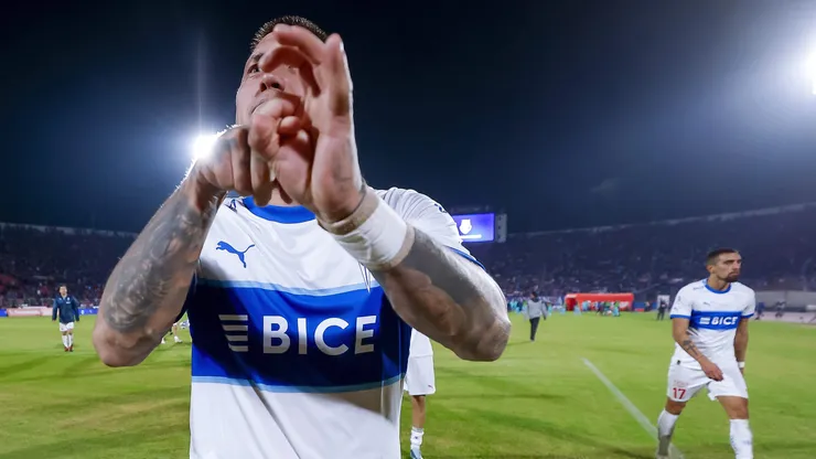 Uno de los tantos gestos de Nico Castillo tras el Clásico Universitario.