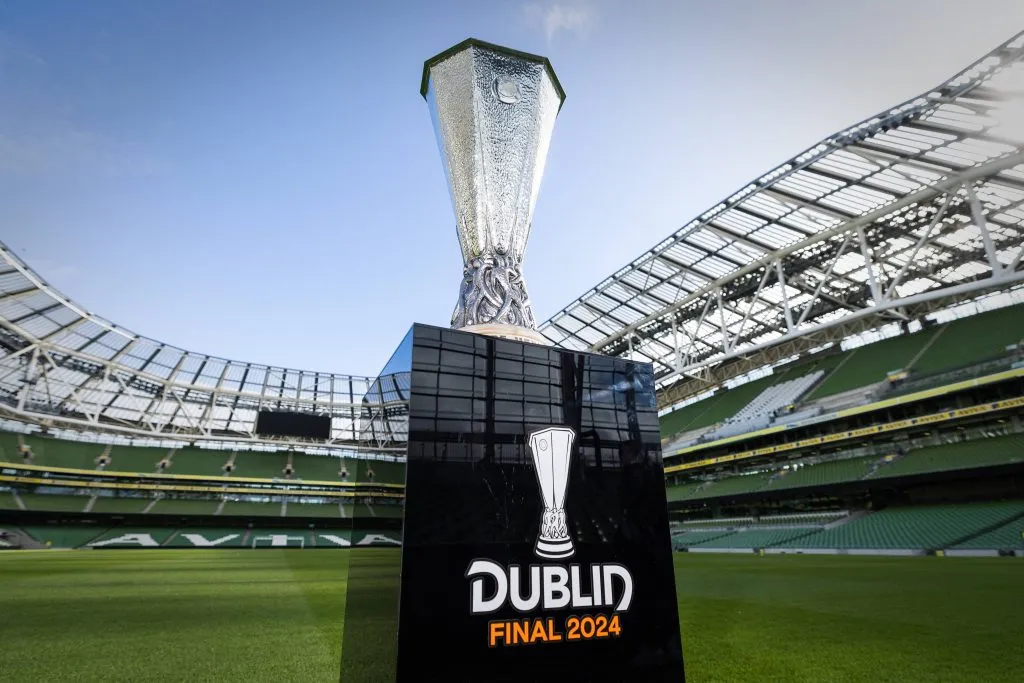Dublín se prepara para la primera final de la temporada en Europa con la Europa League. Foto: Imago.