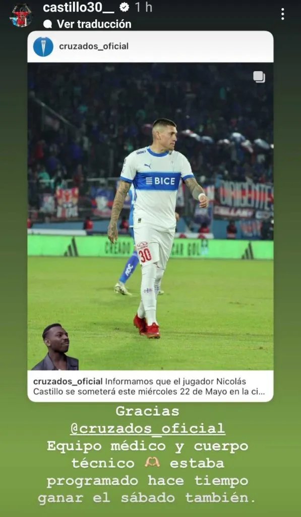 Castillo repasó el triunfo contra la U