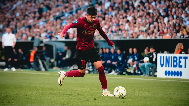 Darío Osorio vio acción durante el primer tiempo en duelo ante Nordsjaelland.