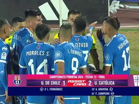 Zaldivia a la cabeza: la U alega airadamente el córner al final del partido