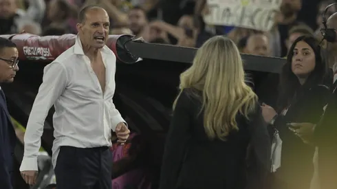 Así de hirviendo en rabia quedó Massimiliano Allegri, DT que fue cesado en la Juventus.