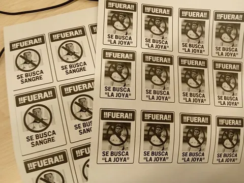 Los panfletos serán lanzados este domingo.