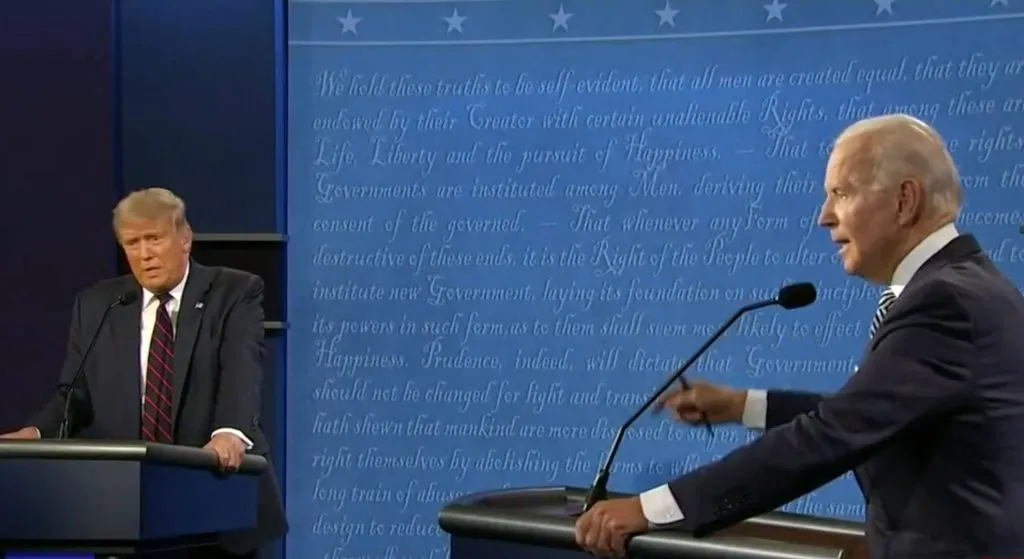 Debate entre Donald Trump y Joe Biden