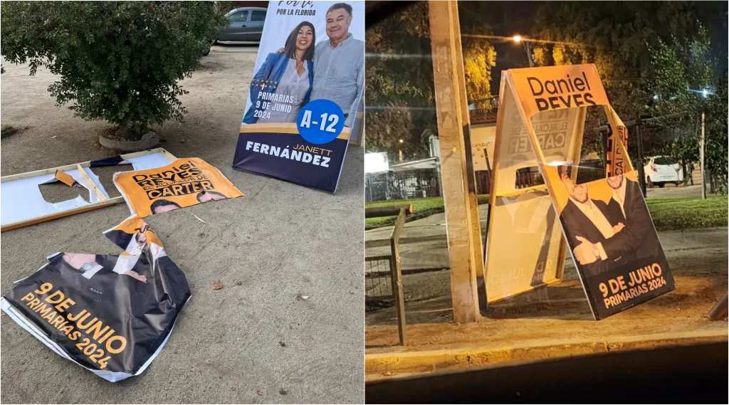 Las palomas destruidas en La Florida.
