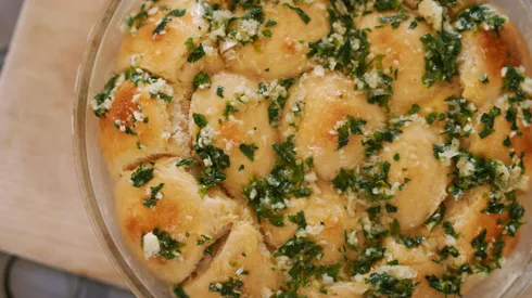 Pan de ajo ucraniano: Pampushkas.