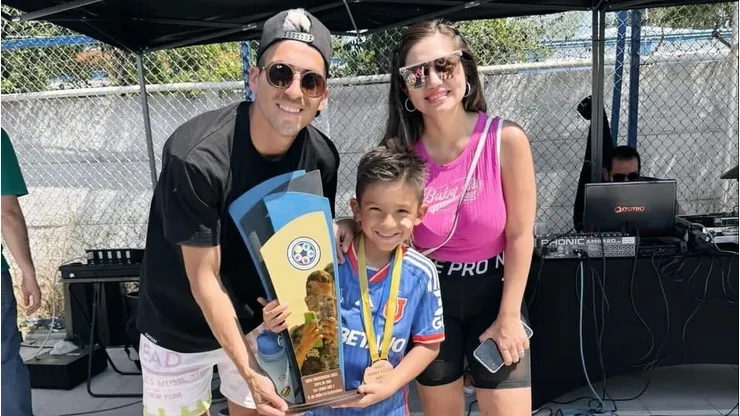 Leandro Fernández intenta acompañar siempre a su hijo en el fútbol.