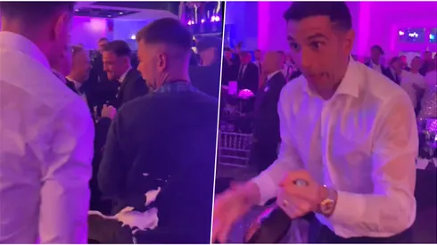 Dibu Martínez y el loco festejo.