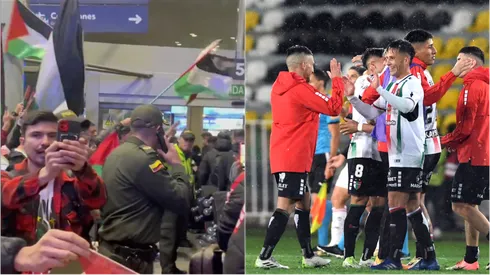 Palestino fue recibido con euforia en Colombia.