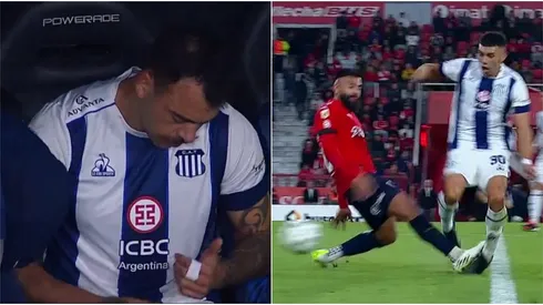 Matías Catalán y Ulises Ortegoza la pasan mal en triunfo de Talleres a Independiente.