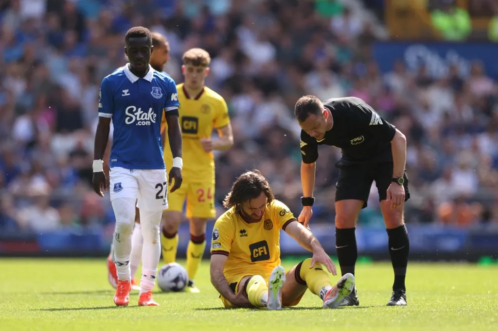 Ben Brereton Díaz intentó, pero el Sheffield United simplemente no ha estado a la altura de la Premier League. Foto: Getty Images.