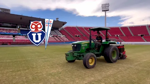 Cancha del Estadio Nacional espera el Clásico Universitario con sobresiembra.