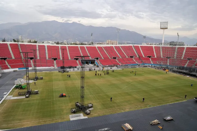 29 de abril: así estaba la cancha tras los cociertos de Karol G y Los Bunkers.