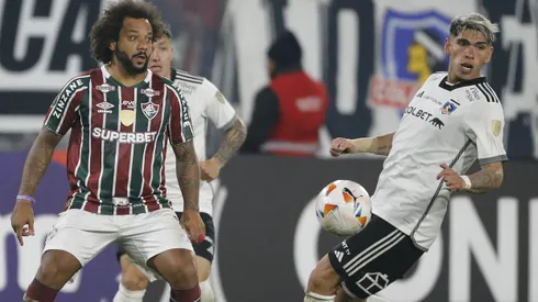 El camarín de Colo Colo reacciona por el juego de Fluminense.