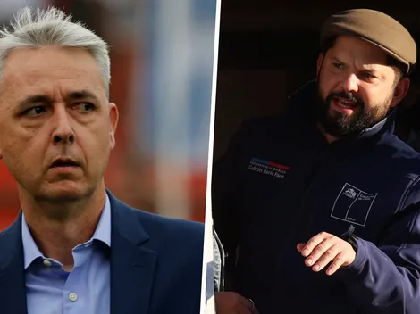 Presidente Gabriel Boric aleona a Tiago Nunes en la UC