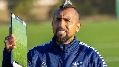 El King publicó fotografías en su práctica como entrenador.