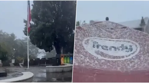 Nieve en Cerro San Cristóbal