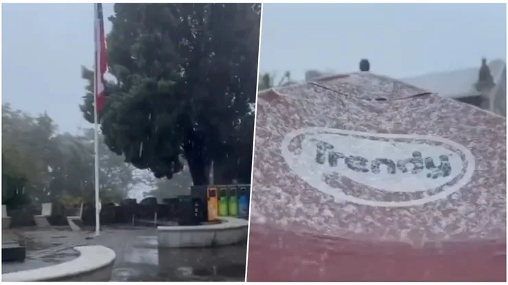 Nieve en Cerro San Cristóbal