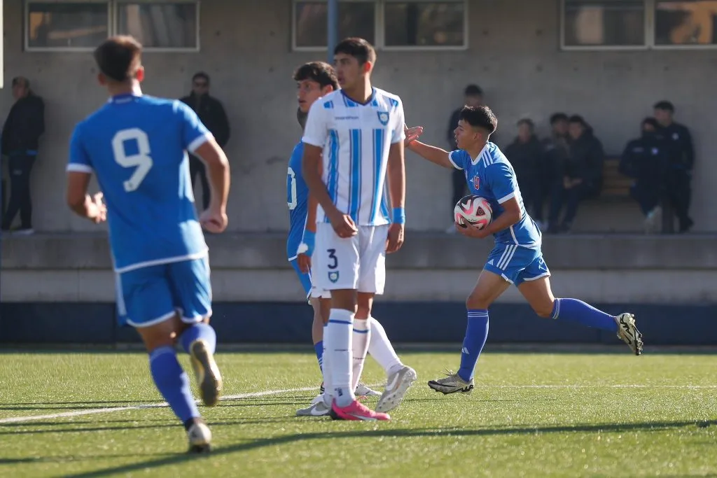 Ignacio Vásquez marcó el primer gol para la U, quien también es parte del primer equipo. Foto: U. de Chile.