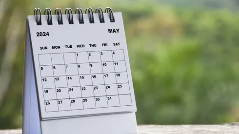 Calendario de mayo 2024